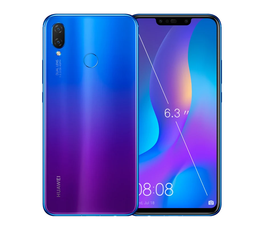 Huawei Nova 3i глобальная версия 4GB 128GB смартфон 6 3 &quot3340 mAh 24MP 4 * Камера Kirin 710 мобильный