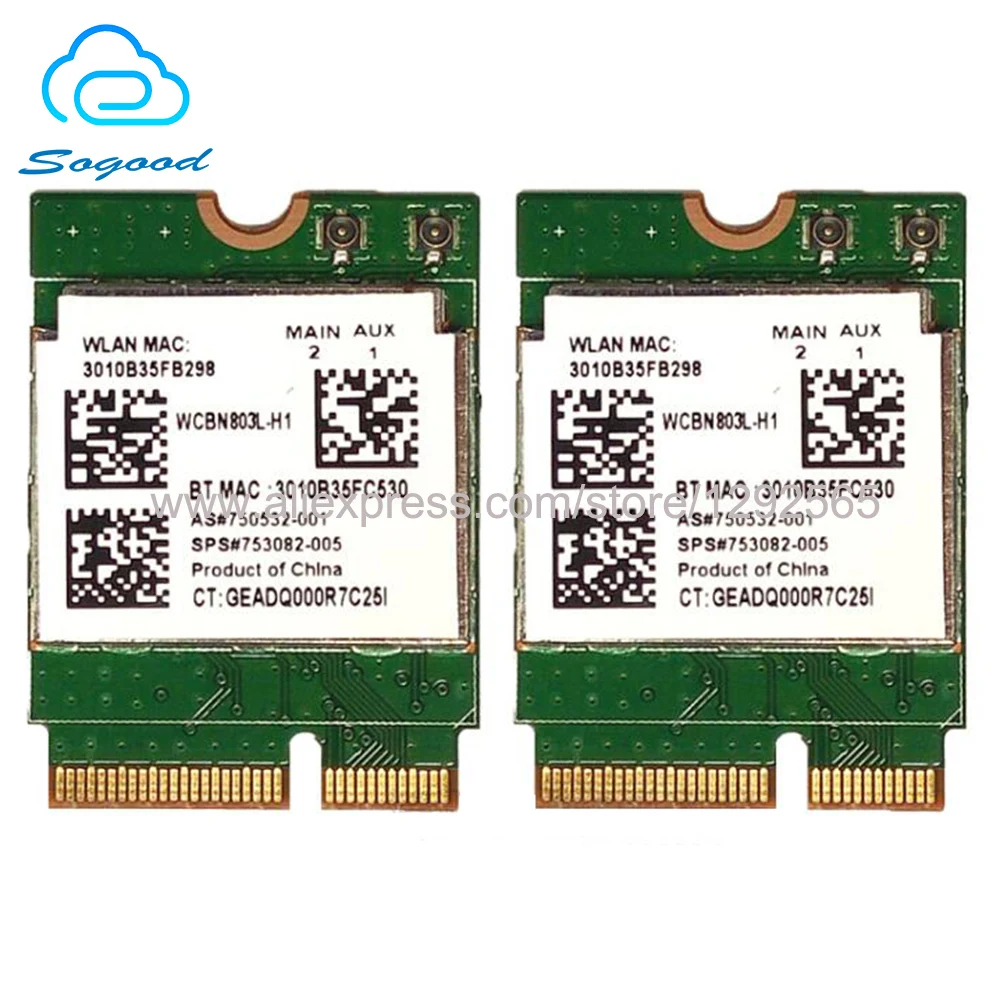 Беспроводная сетевая карта Wi-Fi Bluetooth 4 0 Realtek RTL8723BE RTL8723BENF 792204-001 NGFF/M.2 для DELL Acer SPS