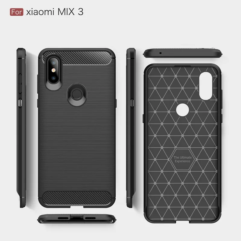 Чехлы из углеродного волокна для Xiaomi Mi 9 SE Mi9 Ударопрочный Мягкий силиконовый