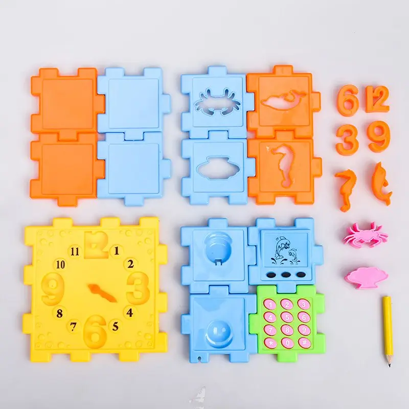 

Hognsign New-fashioned Multicolored Intelligence Jigsaw Puzzle Toy Exercise Children's Hands-on Ability Educational Toys 2021