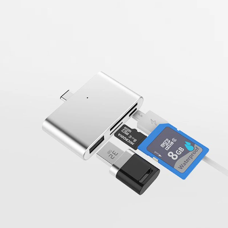 OTG USB3.1 тип c кардридер USB C к USB2.0 SD TF Micro многофункциональный переходник для