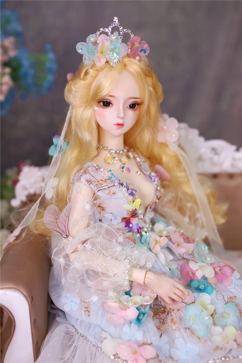 DBS 1/3 BJD кукла имя от Флоранс механическое соединение тела с макияжем, в том числе волосы, глаза, одежда 62 см Высота девушки ледяной, SD