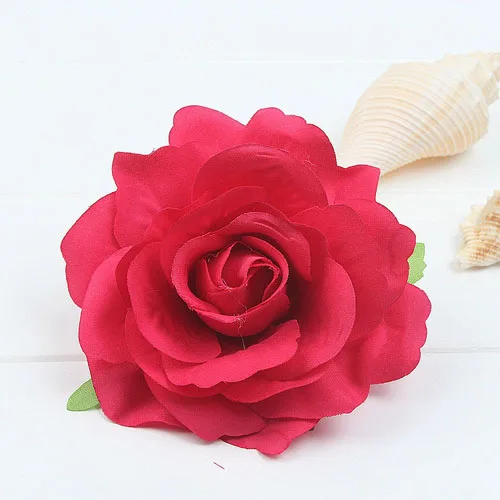 Мода Стекаются Ткань розы заколка для волос цветущие floralr шпильки головной убор Женские аксессуары для волос Свадебные 10 цветов F0161