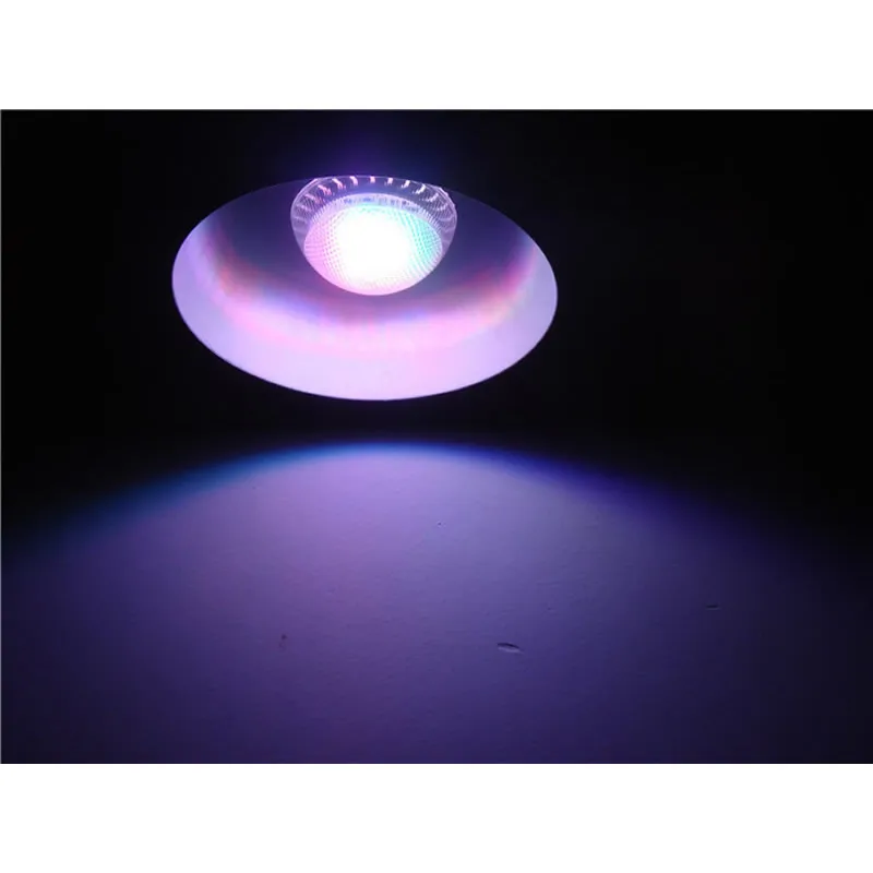 50 шт. Регулируемая GU10 GU5.3 E14 E27 Светодиодная лампа 10 Вт RGB AC85 265V 110 В 220 CE UL