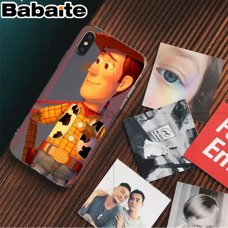 7 Babaite Toy Story Woody Забавный чехол для телефона Apple iPhone 8 7 6 6S Plus X XS max 5 5S SE XR Чехол для мобильного телефона - Цвет: 7