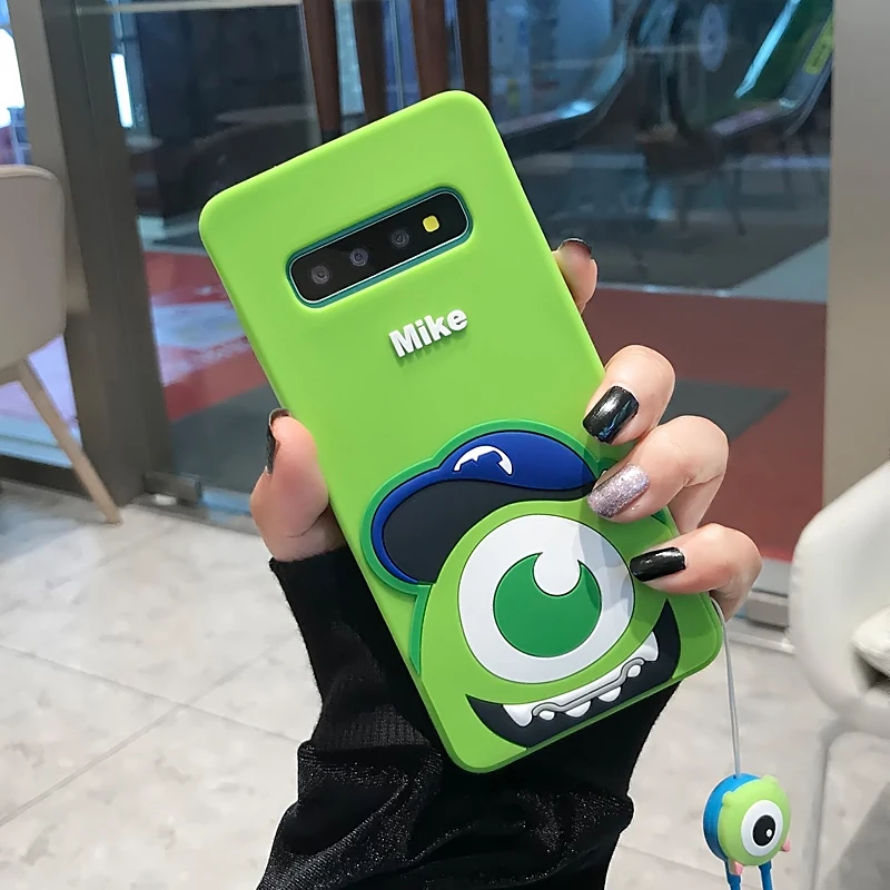 CASEISHERE панели телефона с рисунком для Samsung Galaxy S8 S9 S10 плюс прекрасный 3D «Университет монстров» Мягкие чехол для Samsung Note 8, 9