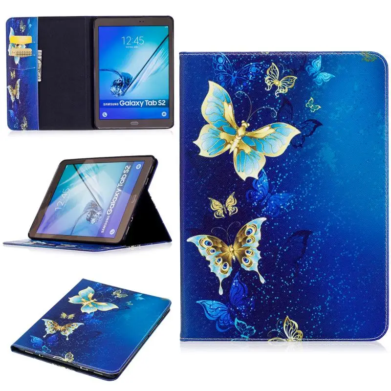 Чехол для Samsung Galaxy Tab S2 9 7 T810 T813 T815 T819 кожаный бумажник чехол защитный Милый Панда