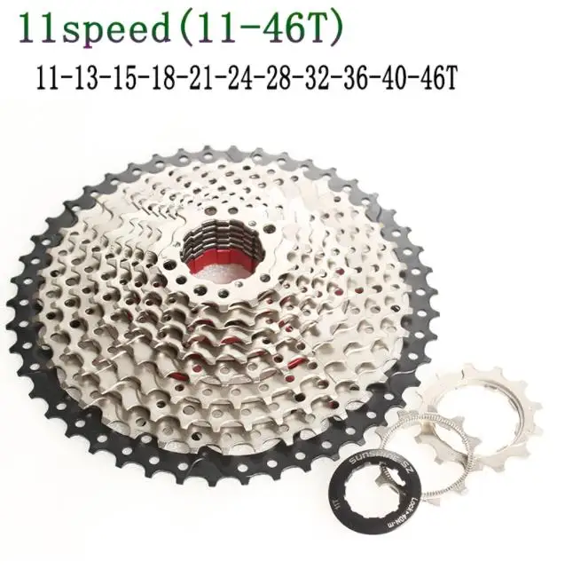 SUNSHINE-SZ 11 s кассета 11-46 T Freewheel MTB Горный запчасти для велосипеда 11 скорость 11 в маховик на запчасти M9000 XT SLX R gx x1 xo