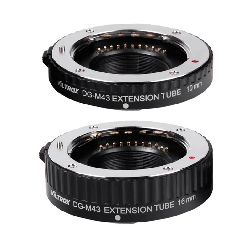 Viltrox DG Tube 10mm 16mm Set Ring Metal Mount Auto Focus Macro Extension for Micro 4/3 M4/3 Camera Lens DG-M43 | Электроника