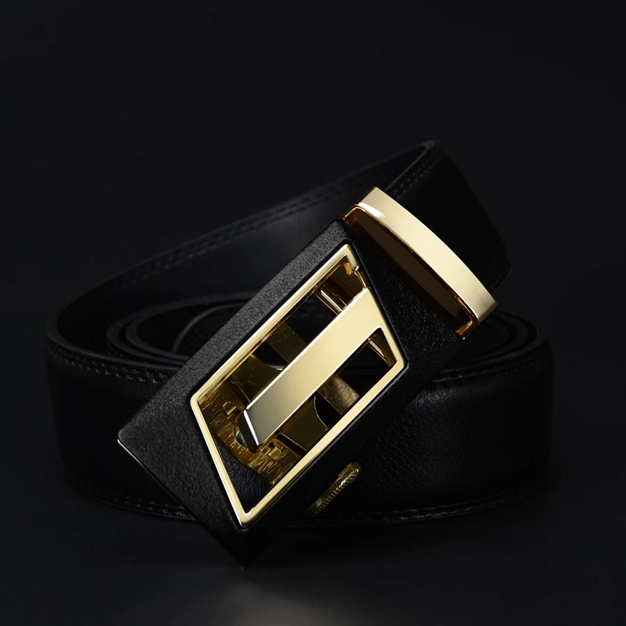 COWATHER новая дизайнерская Автоматическая пряжка из воловьей кожи мужской ремень