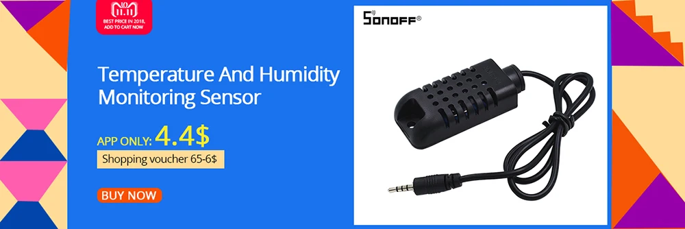 Sonoff TH10 переключатель+ водонепроницаемый датчик температуры+ неводонепроницаемый датчик температуры влажности Зонд умный модуль