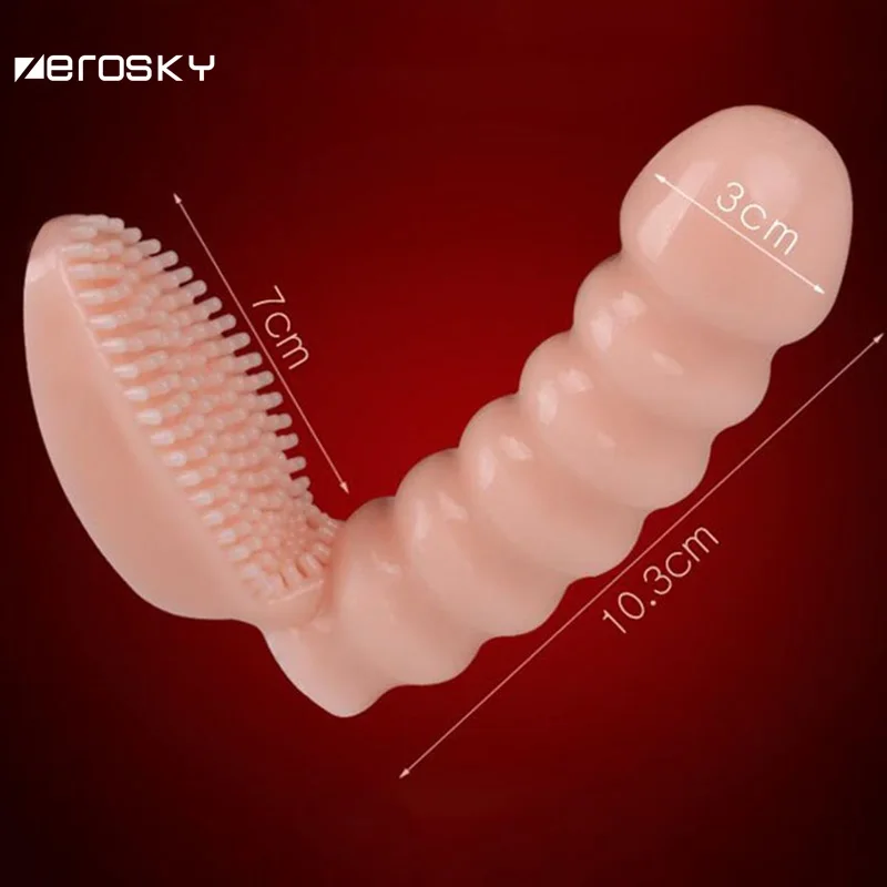 G Spot Finger Вибратор вибрационный рукав для пальца фаллоимитатор щетка клитора