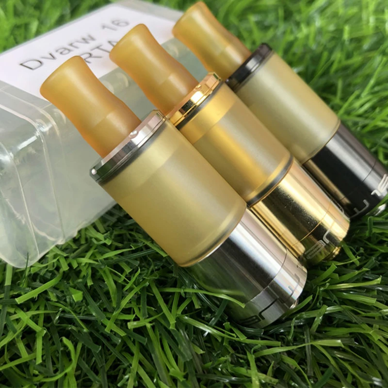 Атомайзер Dvarw 16 RTA с верхним oiling мм одна катушка 2 мл Восстановленный бак DIY MTL mini
