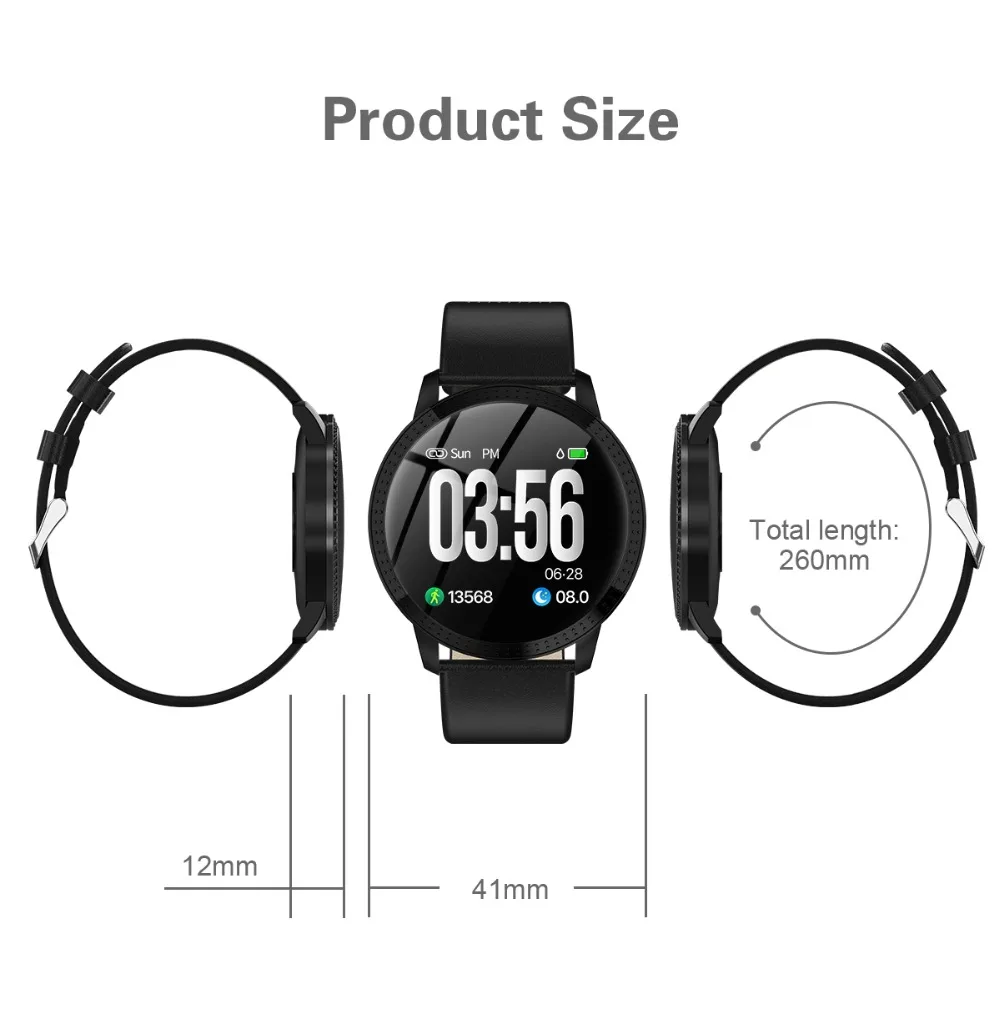 Smart Watch CF18 Waterproof IP67 Blood Pressure Monitoring Starp Multi Sport Modes SmartWatch Women Band Fitness Bracelet | Электроника