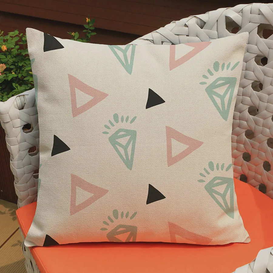 Черный желтый треугольный Алмазный геометрический высококачественный