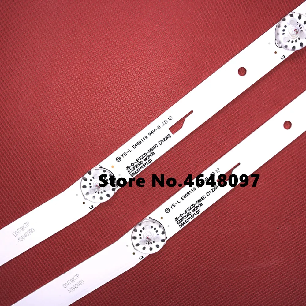 Новинка 10 шт./лот 6LED(6V) LED Подсветка полосы для JS-D-JP3220-061EC E32F2000 AKTV3222 ST3151A05-8 V320BJ7-PE1