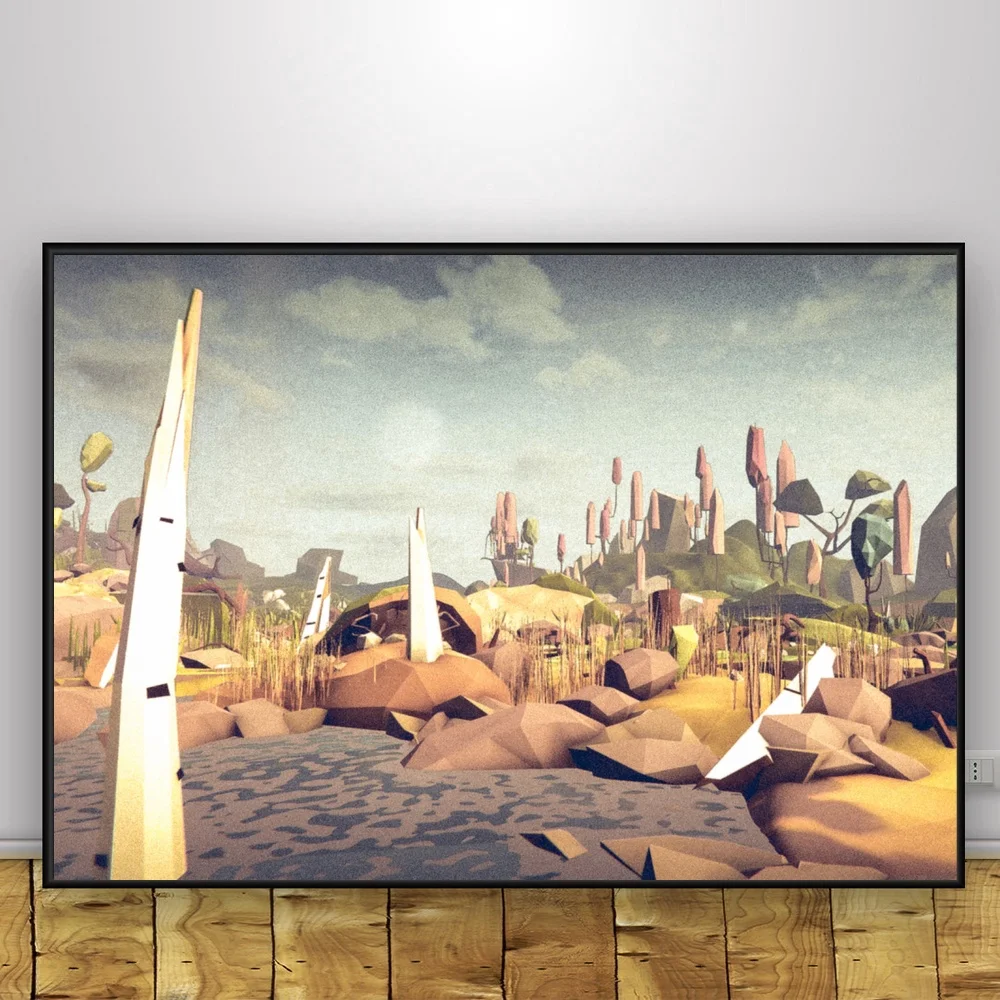 

LowPoly Art Canvas Painting Wall Art Pictures prints home decor Wall poster decoration for living room