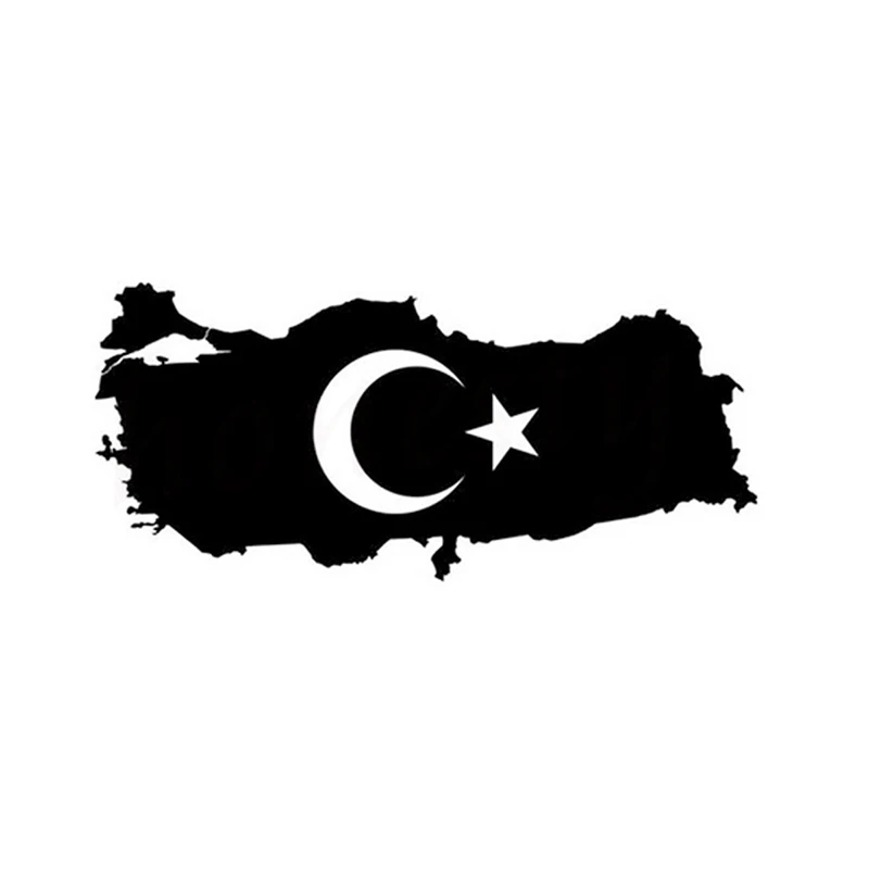 

Turkey Map Country Flag Car Stickers Wall Home Glass Window Door Laptop Auto Truck Vinyl Decal Decor Rear Window Car Sticker