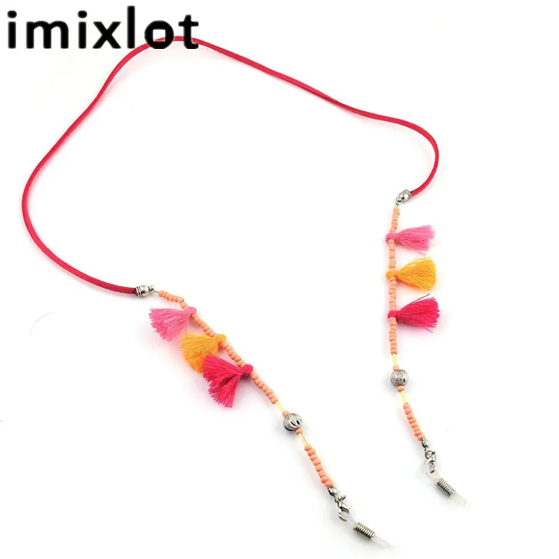 IMIXLOT высокое качество в винтажном стиле украшенные цветным бисером очки с