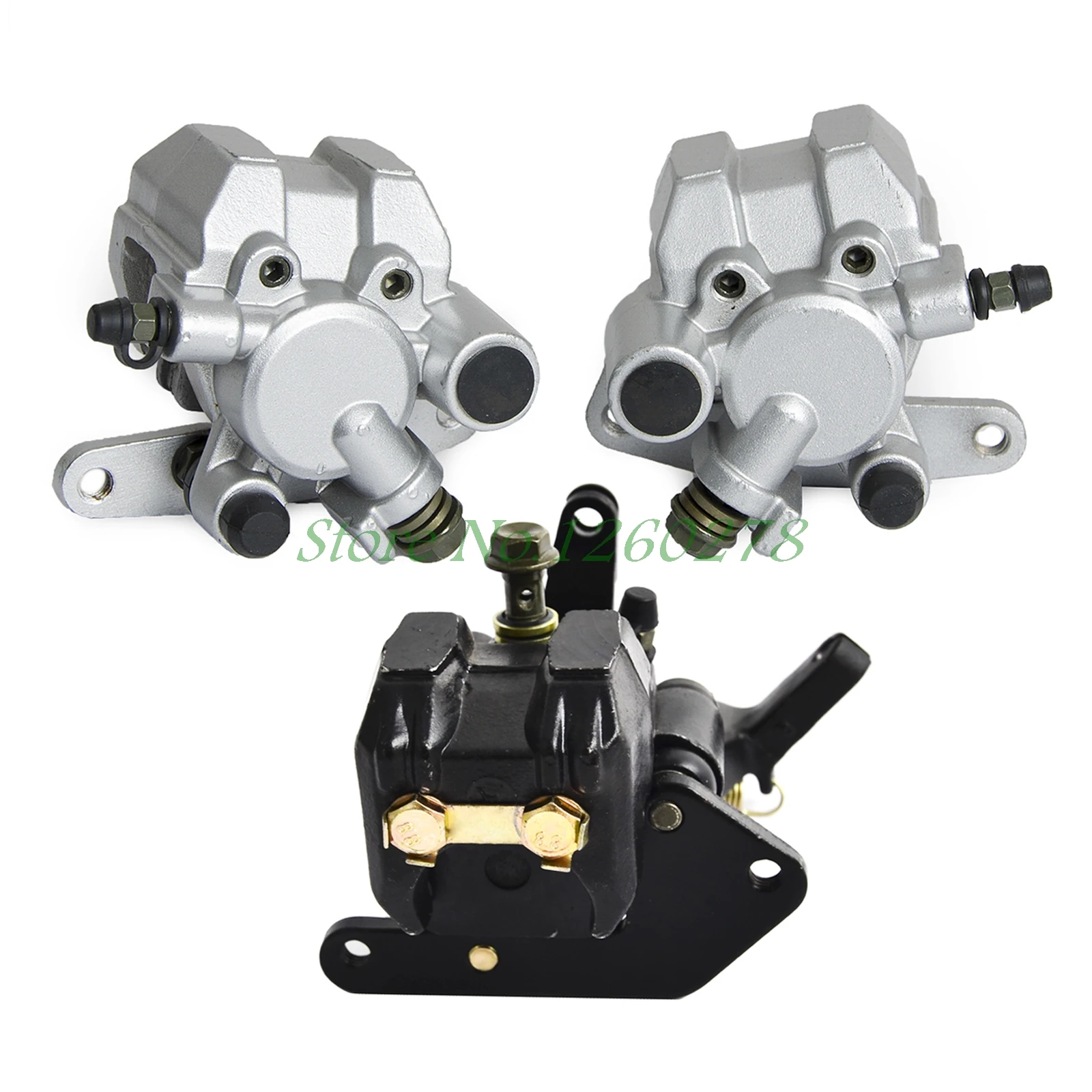 Передний и задний тормозной суппорт с кронштейнами колодки для Yamaha Warrior 350 Blaster