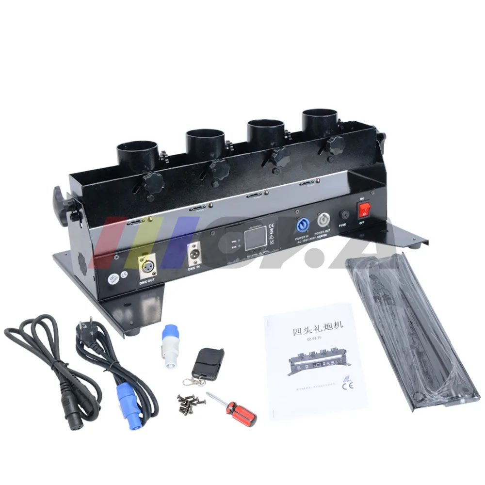 

Упаковочный чехол для самолета one 4 shot confetti cannon Свадьба dmx 512 дистанционное управление электрическая машина для конфетти для вечерние сцены