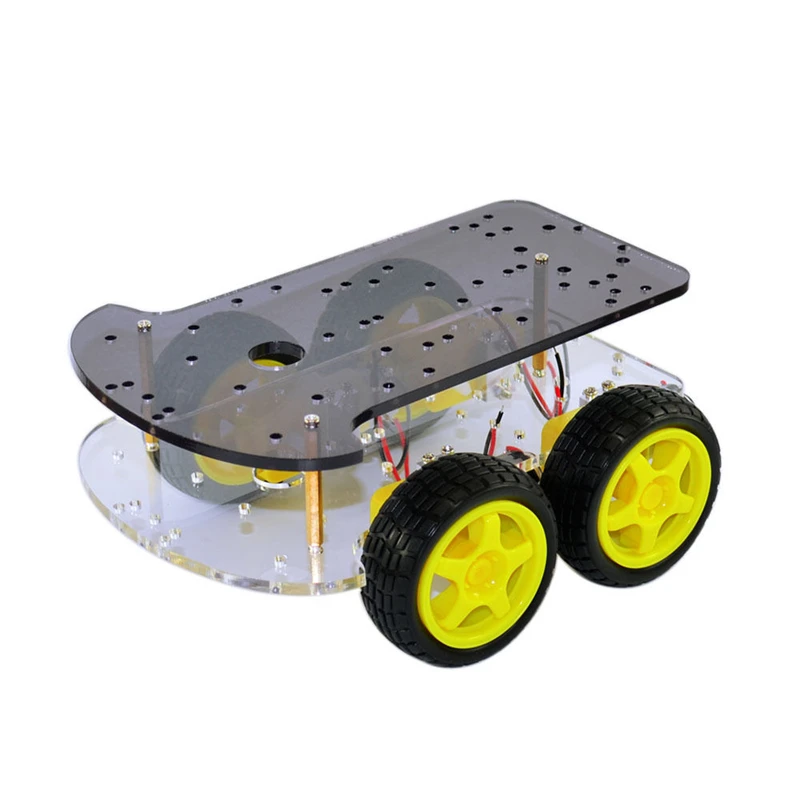 Шасси для робота автомобиля 4WD Arduino с 4 мя редукторными двигателями и колесами шин
