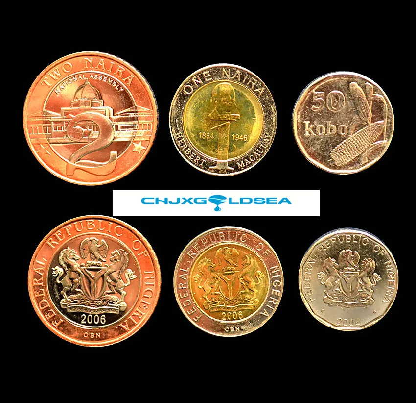 Нигерия 3 шт./компл. оригинальная Подлинная монета не распространяется|coin coins|coins