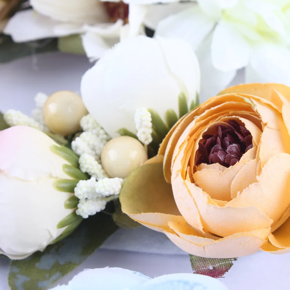 Модная Детская повязка на голову с цветочным рисунком 3 шт./компл. богемный стиль