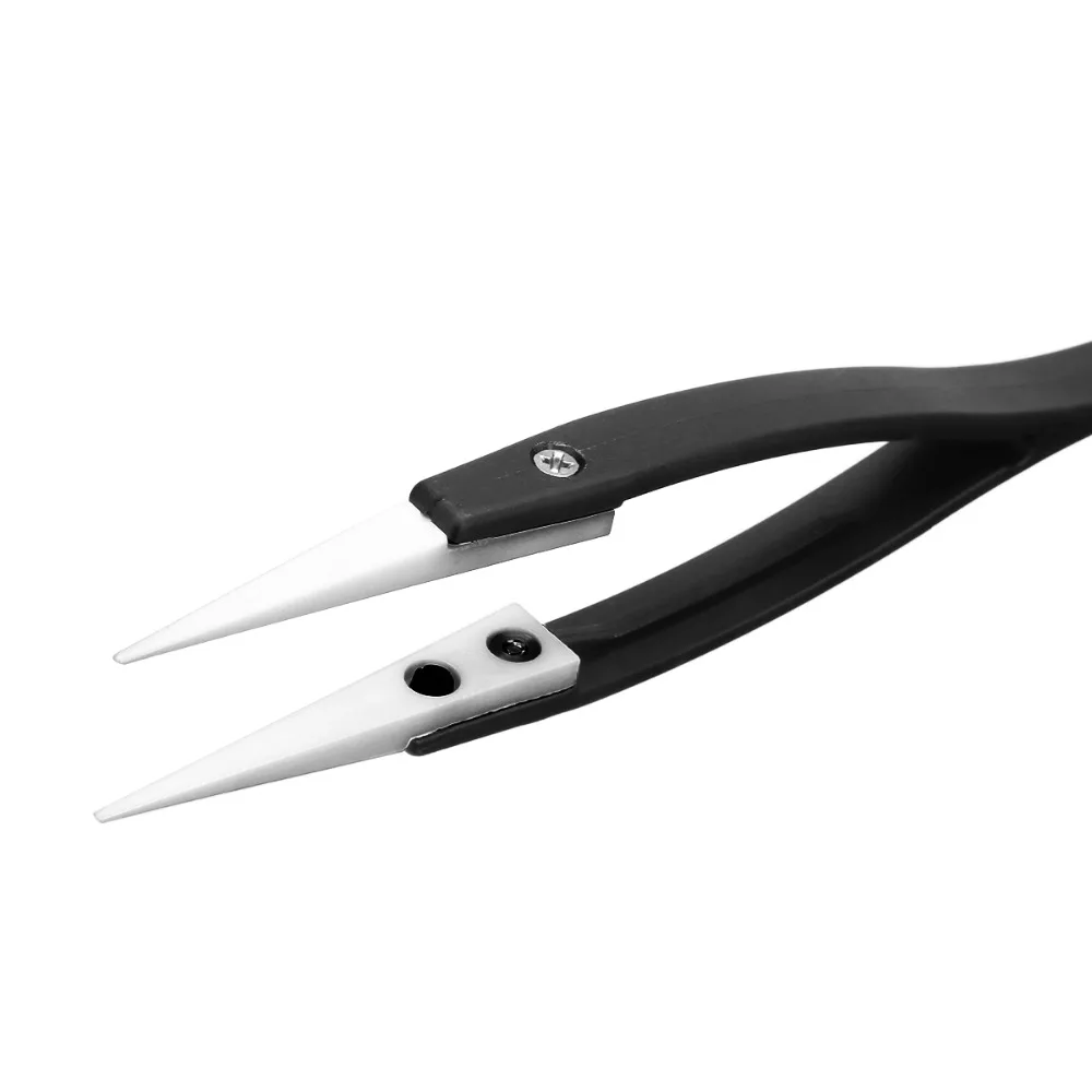 1 шт. новый тонкий острый наконечник пластиковый пинцет керамический 130x10 мм для