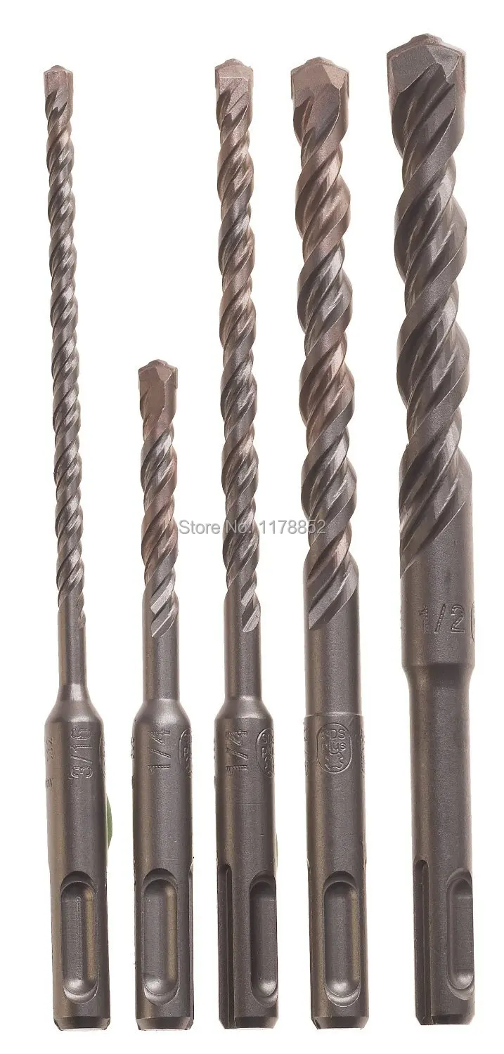 

Round shank CARBIDE ROCK SDS Plus Hammer Bit,6*150 mm ,5-Piece