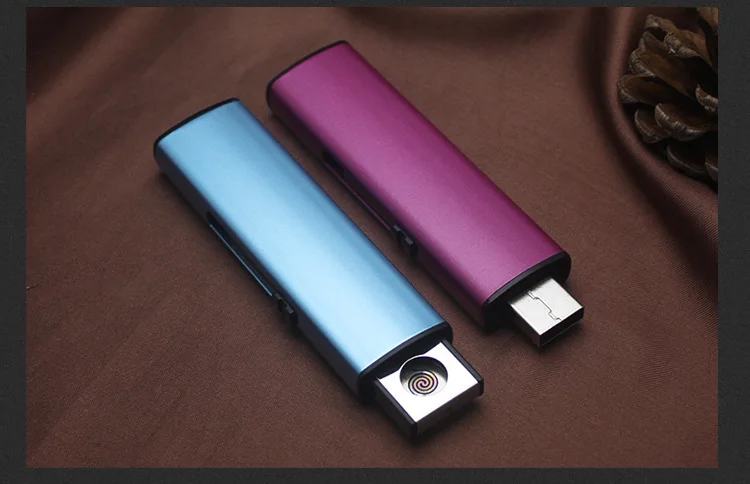 Многоразовая USB Электронная сигарета зажигалка Беспламенного табака Encendedor ветрозащитная Вольфрамовая электрическая зажигалка Двусторонняя воспламененная