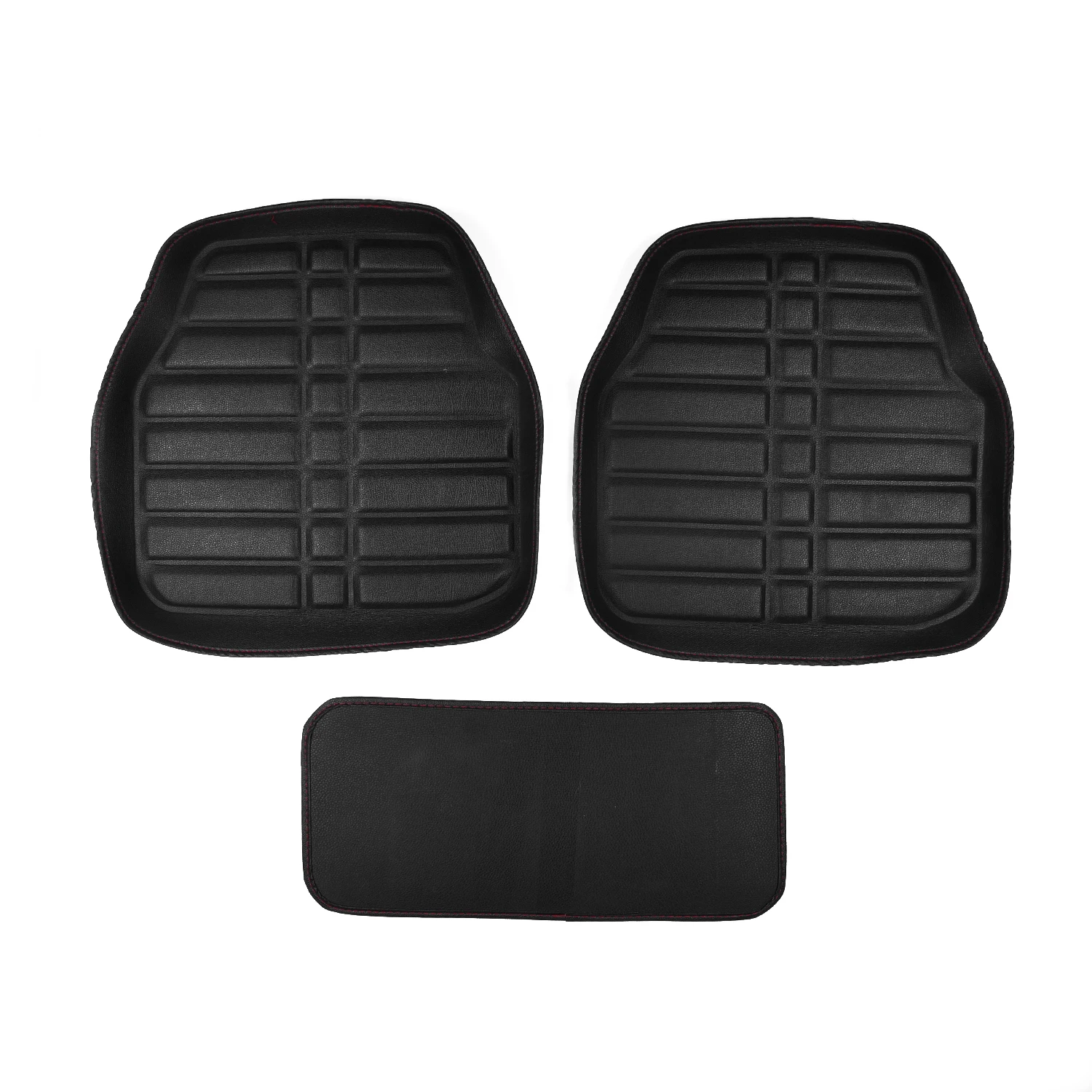 Черный 5 шт. универсальный автомобильный коврик для ног водителя мест задний