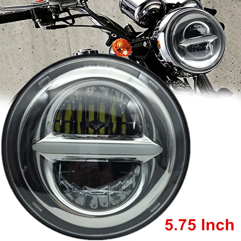 5 75 дюймов светодио дный фара для Harley улица 500 XG500 гладить 883 низкая XL883 Dyna Sportsters V Rod