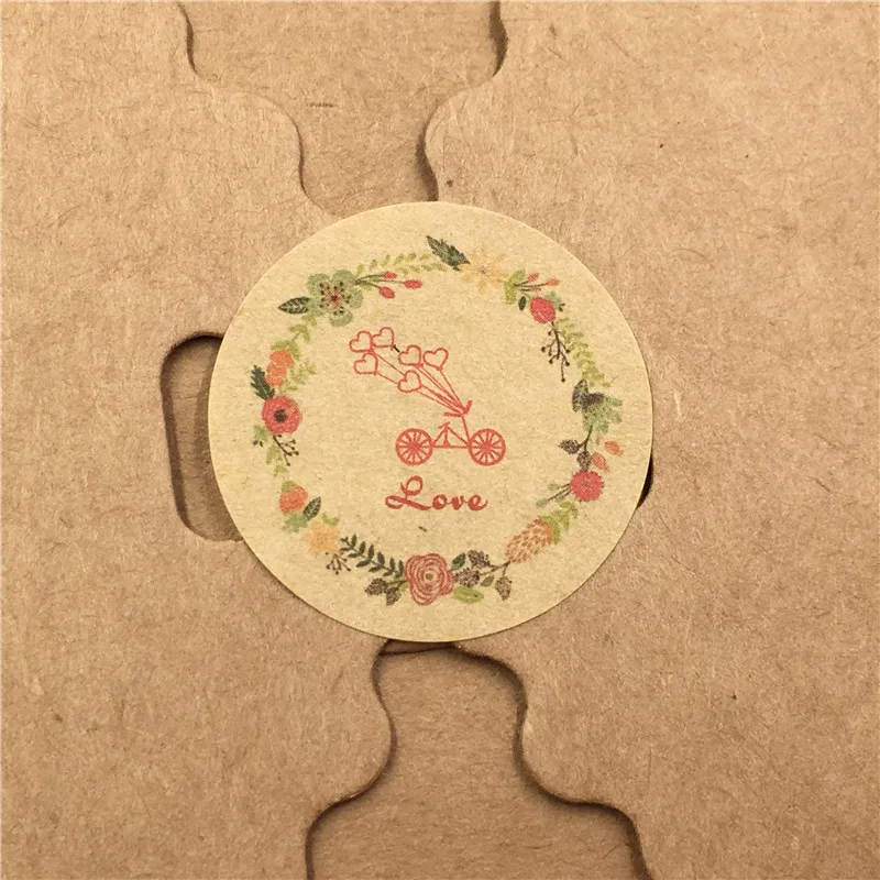 100 шт. разноцветные наклейки для выпечки 3 см | Дом и сад