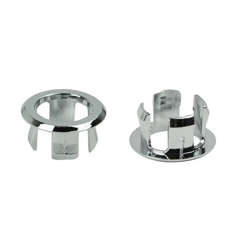 1PC Round Overflow Cover Tidy Trim Chrome Bathroom Basin Sink Spare Replacement Suitable for All Ceramic Pots Ring Gen | Дом и сад