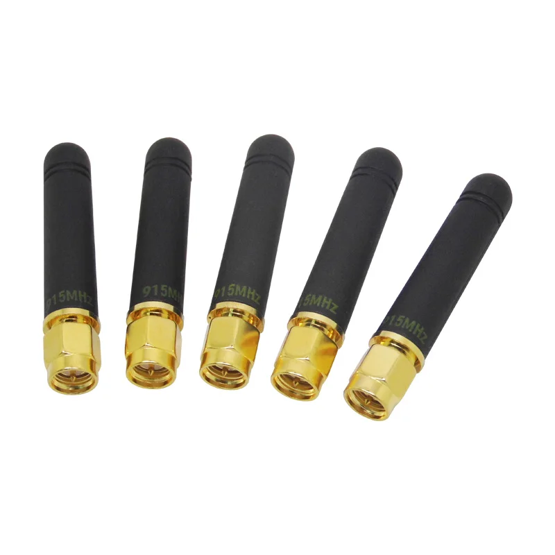 100 unids/lote de antenas de goma rectas, SW915-ZT48 de antena RF inal&aacute;mbrica, peque&ntilde;a/mediana, 48mm, 915 MHz-0