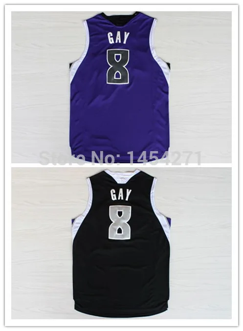 #8 Rudy Gay Jersey New Material Rev 30 Basketball Best quality Authentic Size S--XXXL Accept Mix Order | Спорт и развлечения