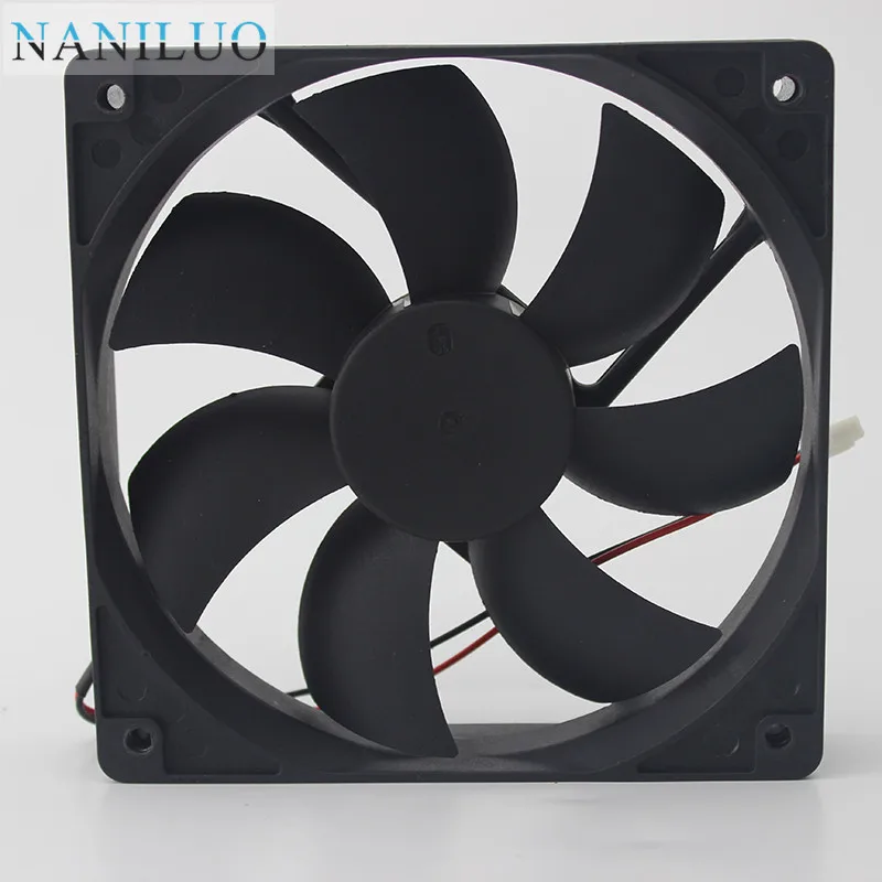 Бесшумный кулер для компьютера NANILUO 120x120x25 мм 12 В 2 контакта 12 см чехол для ПК 120 мм вентилятор охлаждения постоянного тока