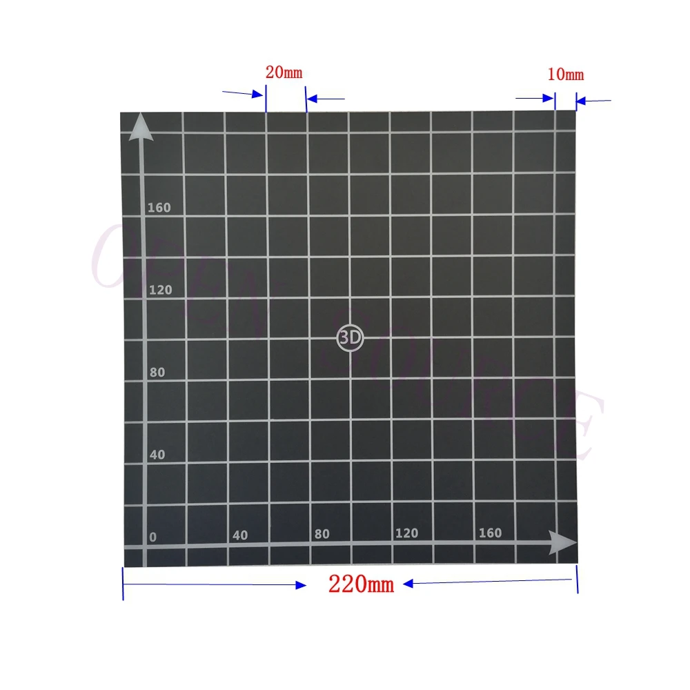 5 шт. 220x220 мм встроенный Горячий Наклейки для кровати координатный Печатный