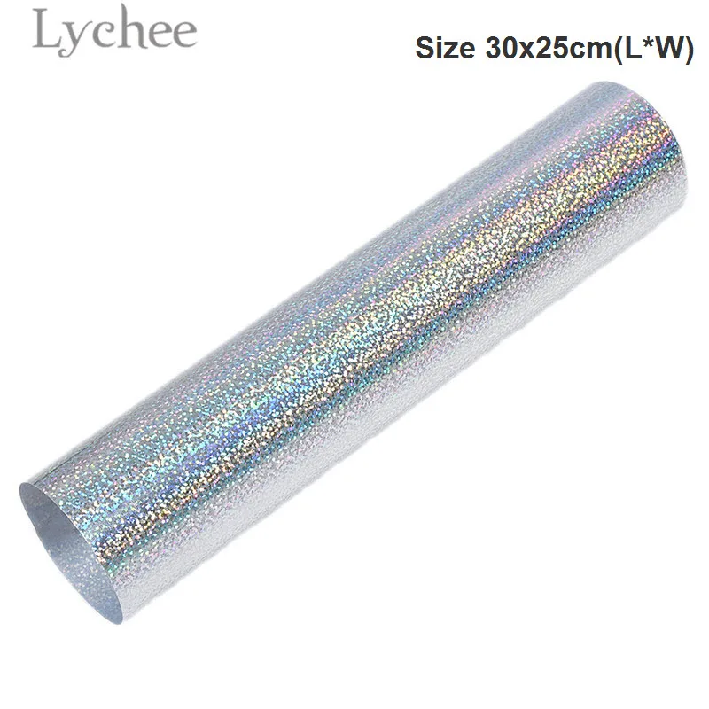 Lychee 30x25 см лазерный термопресс передачи винил блеск ПВХ декоративные принадлежности для футболки одежда