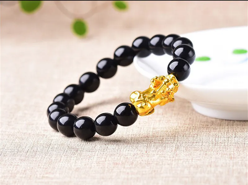 Натуральный Радужный обсидиановый браслет глаз пиксиу буддийские молитвенные