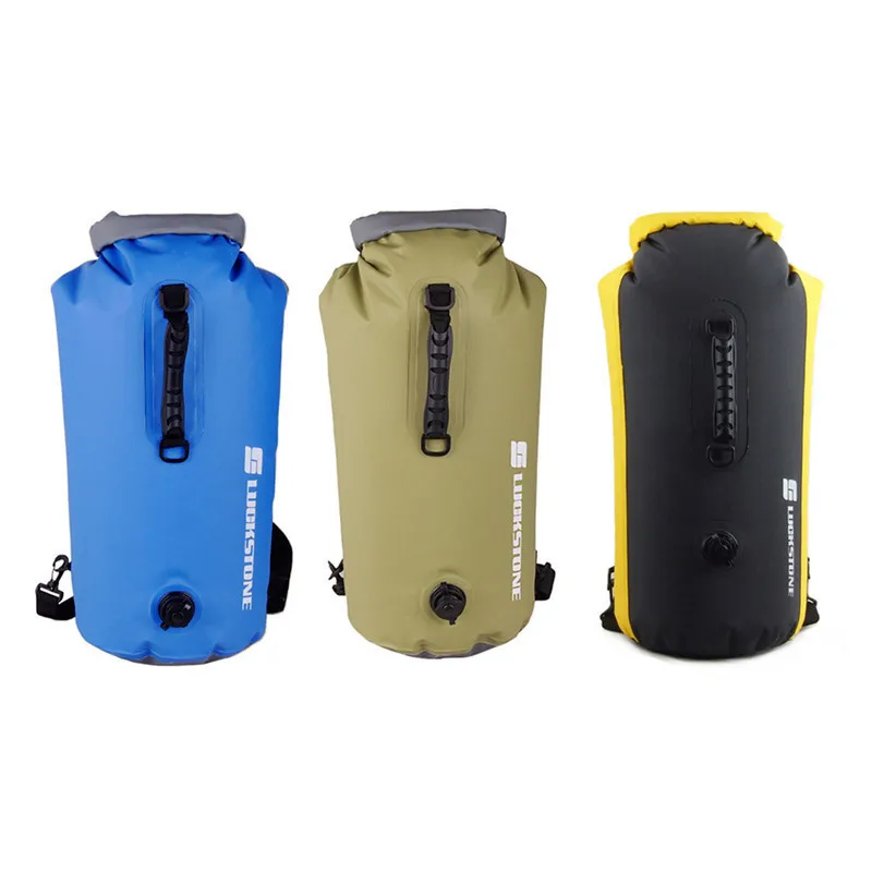 60л Профессиональный ПВХ Водонепроницаемый сухой мешок для Плавания Надувной