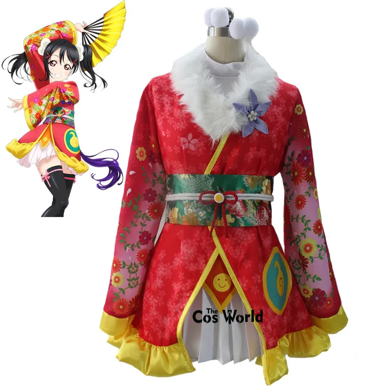 Платье кимоно Love Live Kaguya No Shiro De Odoritai Angel Yazawa Nico костюм для косплея аниме| |