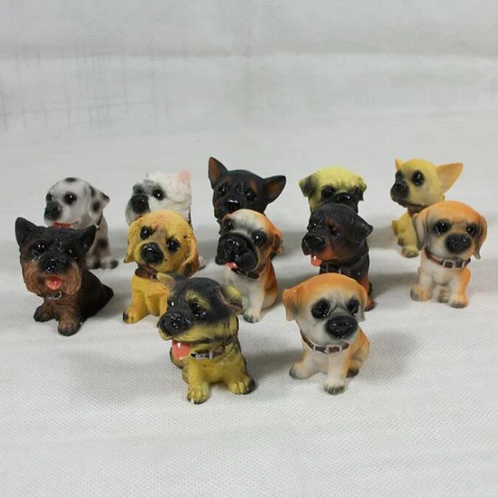 12 шт. декоративные фигурки животных в виде собаки | Дом и сад