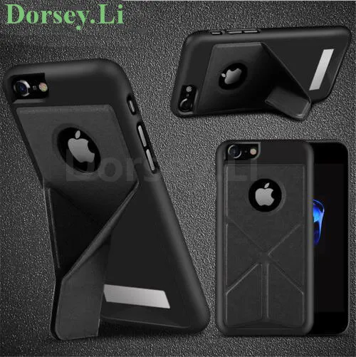 PC + PU кожаный чехол для iphone 6 6Plus 7 Plus складной Трансформатор держатель подставка