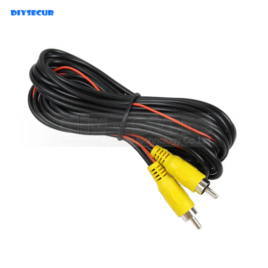DIYSECUR 10 м AV RCA кабель удлинитель/шнур видео для заднего вида камера и мониторы +