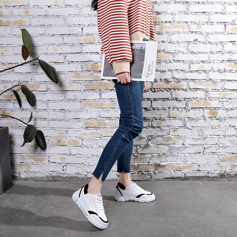 2019 Breathable Mesh Women Casual Shoes Vulcanize Female Fashion Sneakers Lace Up Soft High Leisure Footwears | Обувь