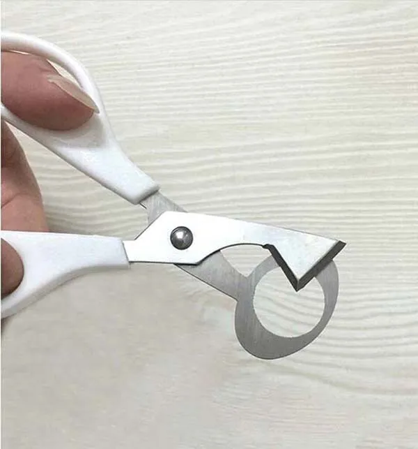 

10pcs/Lot White Kitchen Scissors Quail Egg Cutter Quail Egg Scissors New