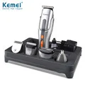 Kemei8013 2 головки электронная перезаряжаемая поршневая Мужская бритва тройное лезвие электрические бритвы уход за лицом
