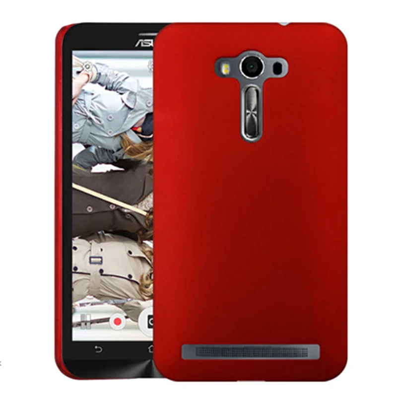 Ultrathin Frosted Case for Asus ZenFone 2 Laser ZE550KL 5.5" Hard Plastic Cover Scratchproof Fingerprint Proof Shell Black Red